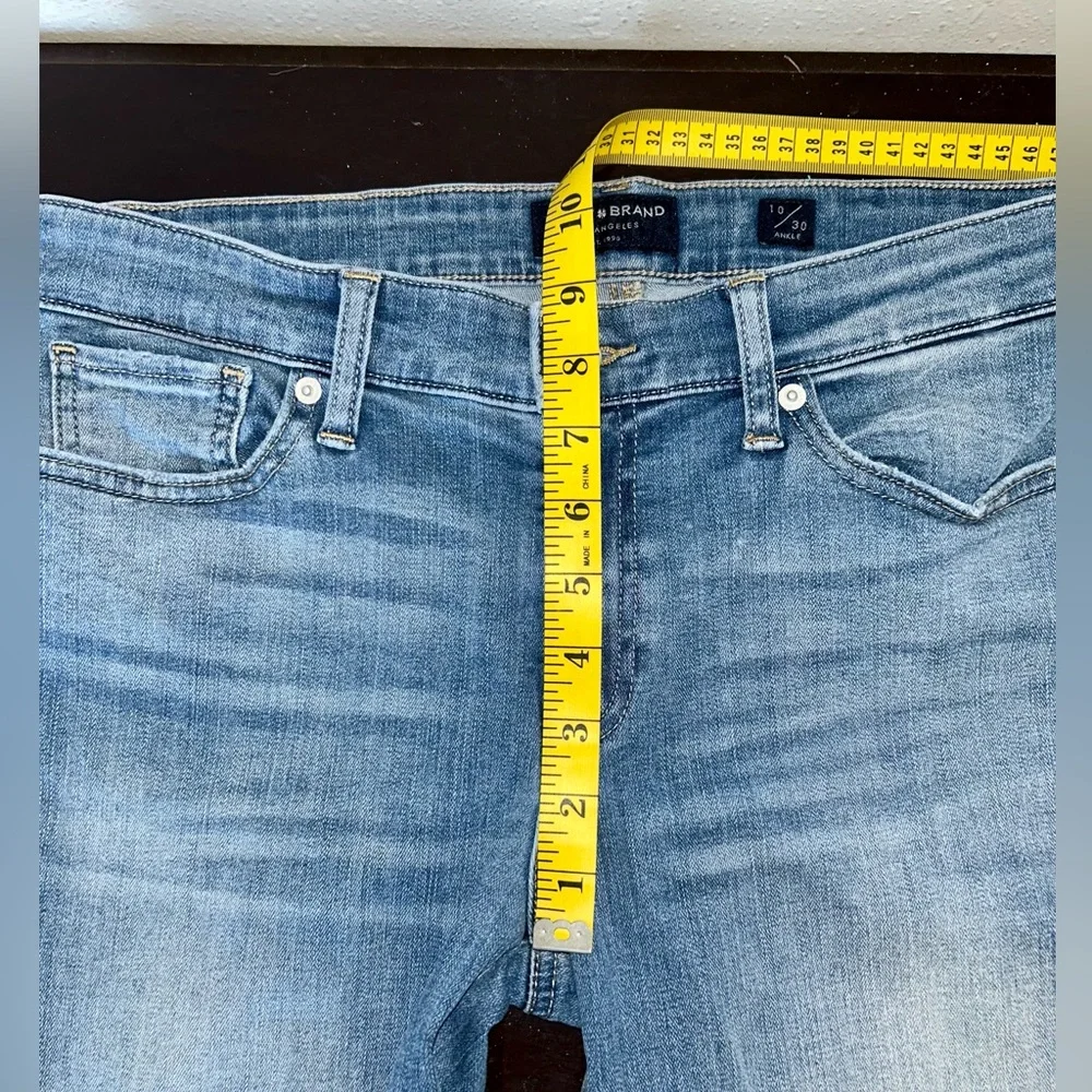 Lucky Brand Stella stretchy low rise skinny denim blue ankle jeans size 10/30 - Picture 11 of 13